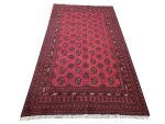 Gorgeous Red Afghan Bukhara Design Carpet 246x167 CM