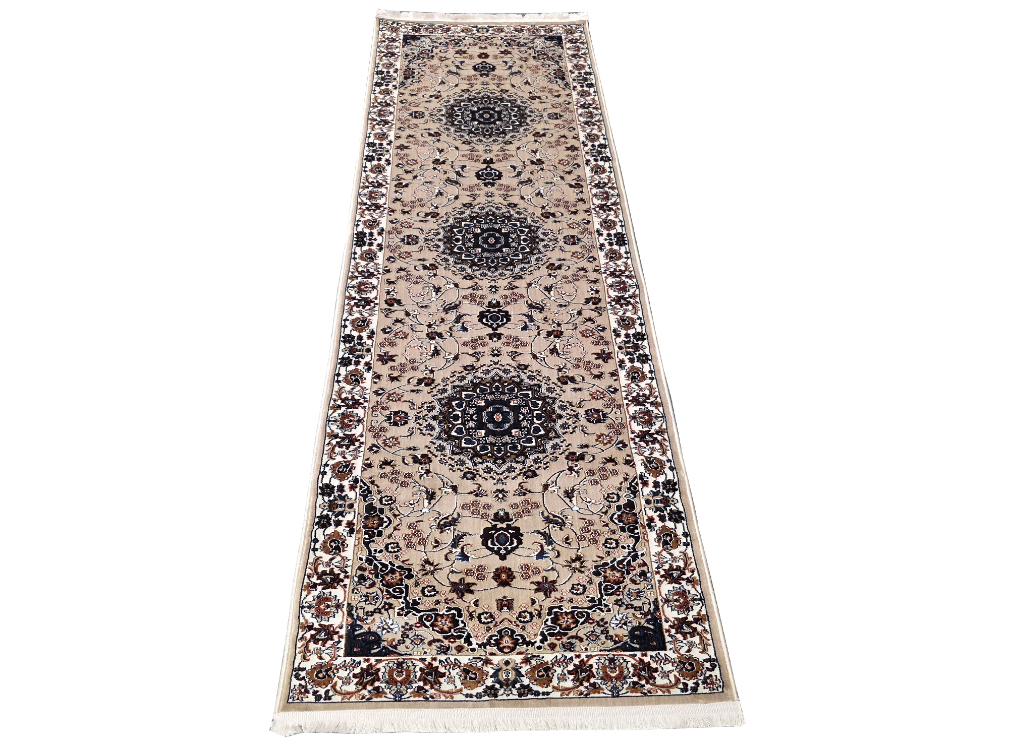 c 510 9983a 300x80 1 Stunning Persian design Kashan Carpet – 300x80 cm - Image 1