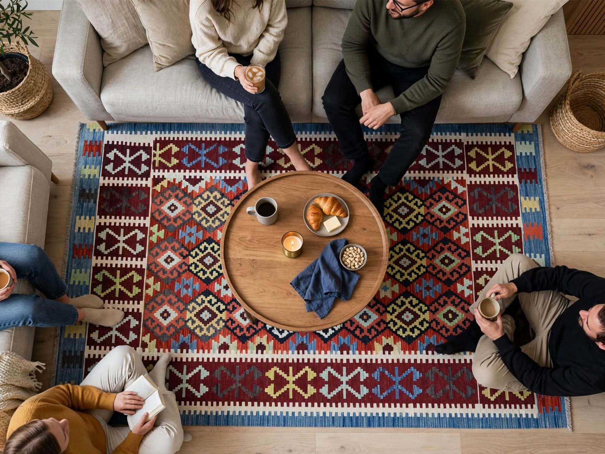 Afghan Choubi kilim, SIze: 290x208cm