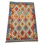 Fine Quality Afghan Handmade Kilim – Choubi Kilim - 129 x 99 cm