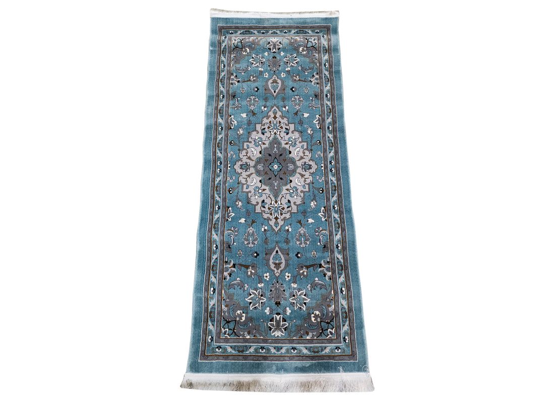 Persian Blue Runner Carpet, Size: 200x80cm