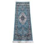 Persian Blue Runner Carpet, Size: 200x80cm
