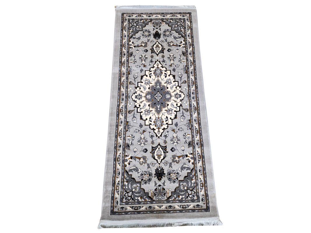 Persian Grey Runner Carpet, Size: 200x80cm