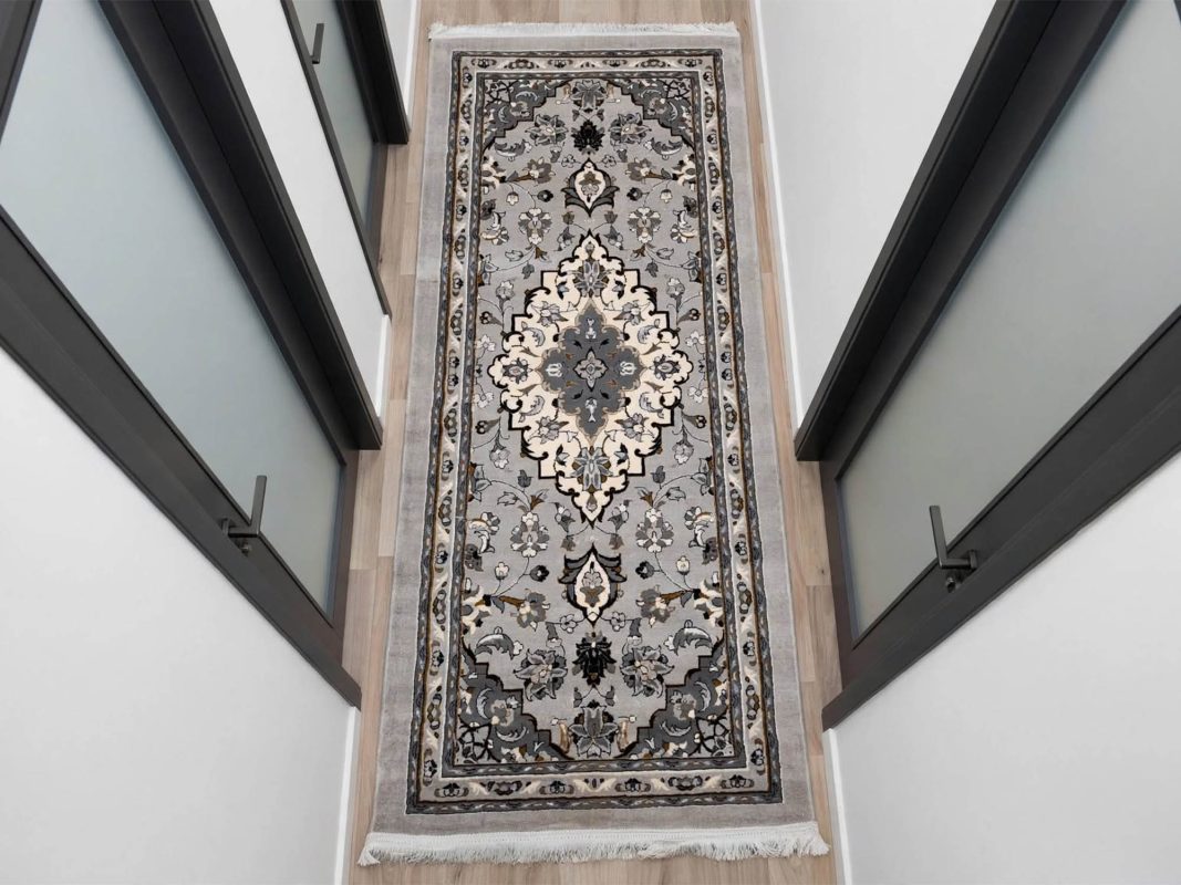 Persian Grey Runner Carpet, Size: 200x80cm