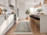 2 Meter Beige Green Runner