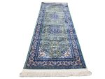 Persian Green Nain Design Machine Made Runner Carpet – 200x80cm - Image 3