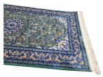 Persian Green Nain Design Machine Made Runner Carpet – 200x80cm - Image 5
