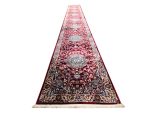 Stunning red Persian design Kashan Carpet –  800 x 80 cm - Image 2