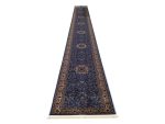 Beautiful blue Persian design Kashan Carpet –  800 x 80 cm