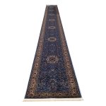 Beautiful blue Persian design Kashan Carpet –  800 x 80 cm
