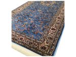 Beautiful blue Persian design Kashan Carpet –  800 x 80 cm - Image 4