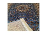 Beautiful blue Persian design Kashan Carpet –  800 x 80 cm - Image 5