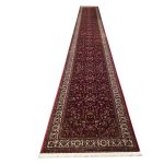 Gorgeous red Persian design Kashan Carpet –  800 x 80 cm