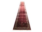 Gorgeous red Persian design Kashan Carpet –  800 x 80 cm - Image 2