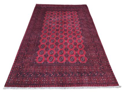 3x2meter Red Afghan Handmade Carpet