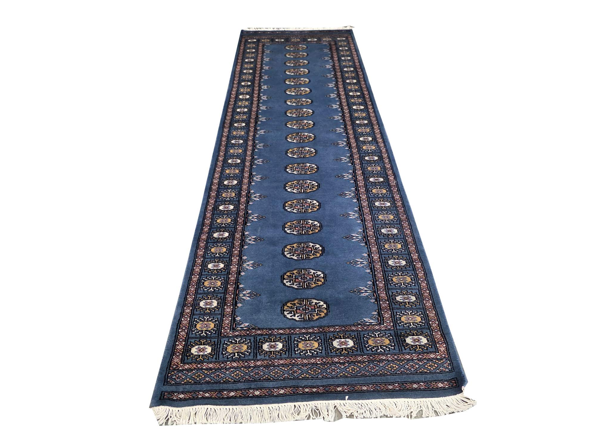 274 288x78 1 Fine Handmade Bukhara Carpet 288x78 cm - Image 1