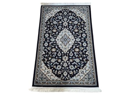 Navy Persian Kashan Carpet - Size: 180x120cm