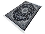 Navy Kashan Persian Carpet 180x120cm – Machine Made Rug - Image 4