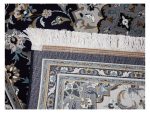 Navy Persian Kashan Carpet - Size: 180x120cm
