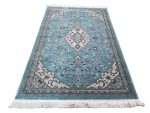 Blue Kashan Persian Carpet 180x120cm – Machine Made Rug - Image 3