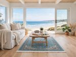 Blue Persian Kashan Carpet - Size: 180 x 120 CM