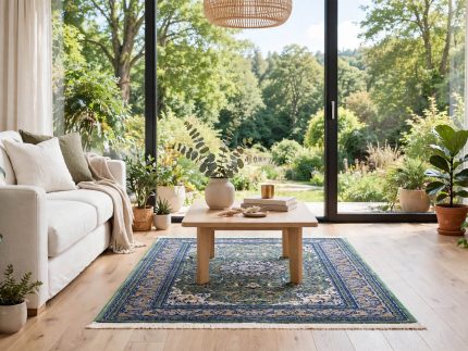 Persian Green Nain Carpet - size: 180x120cm