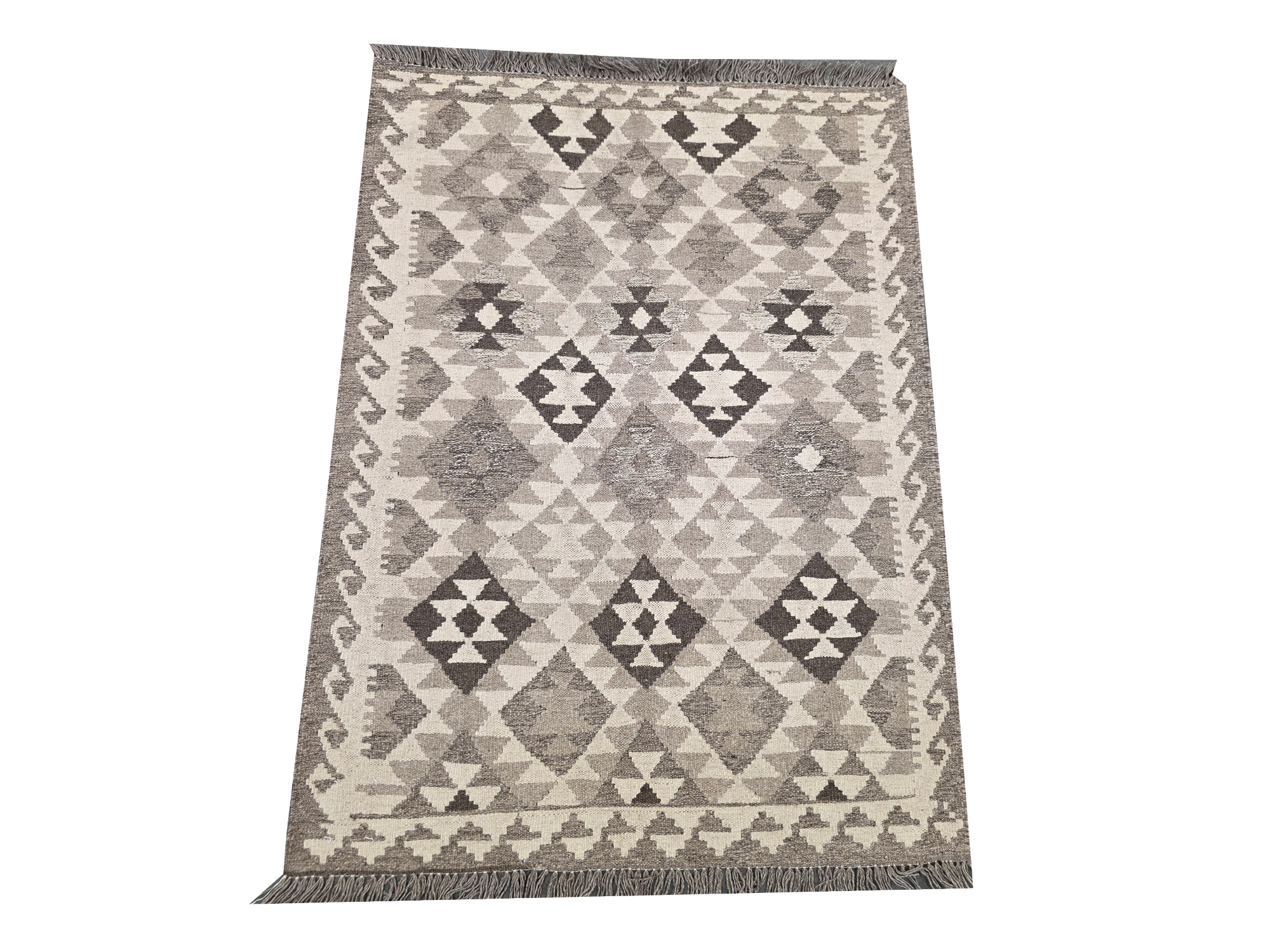 126 143 x 99 1 Gorgeous Afghan Handmade Natural Kilim – Rug - 143 x 99 cm - Image 1