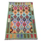 Gorgeous Afghan Handmade Choubi Kilim – Rug - 173 X 119 cm