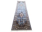 Blue Persian design Kashan Carpet runner –  300x80 cm - Image 2