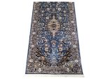 Blue Persian design Kashan Carpet runner –  300x80 cm - Image 3