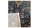 Blue Persian design Kashan Carpet runner –  300x80 cm - Image 5
