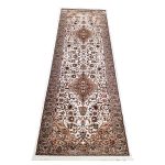 Beige cream Persian design Kashan Carpet –  300x80 cm