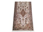 Beige cream Persian design Kashan Carpet –  300x80 cm - Image 3