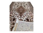 Beige cream Persian design Kashan Carpet –  300x80 cm - Image 5