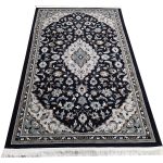Stunning Navy Kashan Persian Carpet 1230x160cm – Machine Made Rug