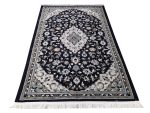 Stunning Navy Kashan Persian Carpet 1230x160cm – Machine Made Rug - Image 2