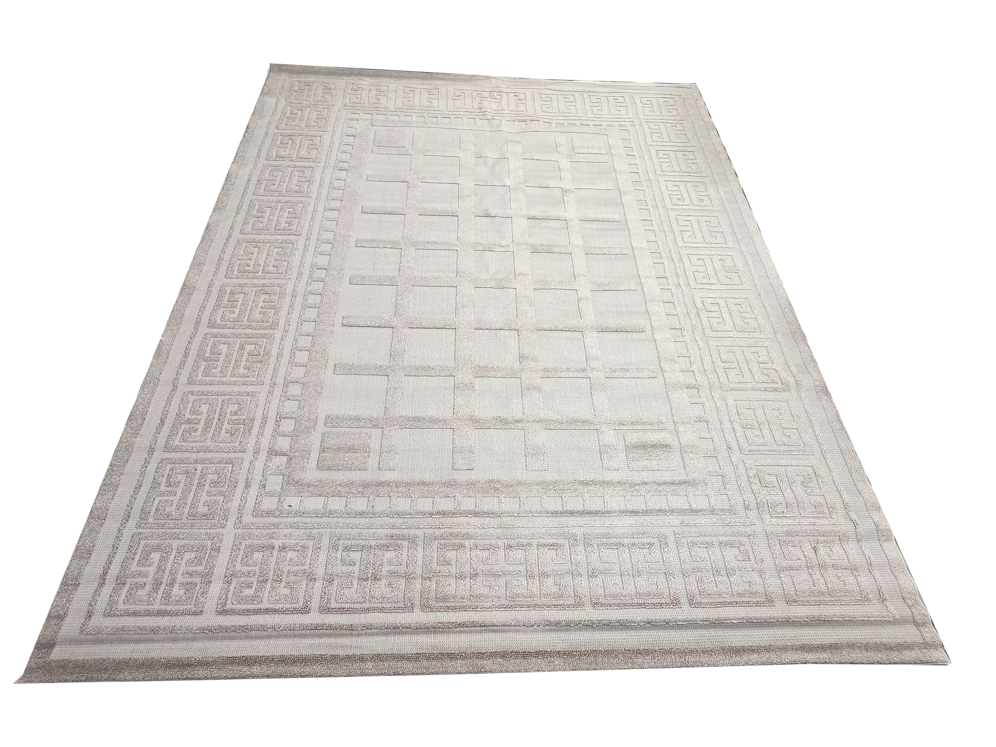 C689 11024B LBEIGE 400X300 1 Beautiful 4x3 Turkish Jute Carpet - 400 x 300 CM - Image 1