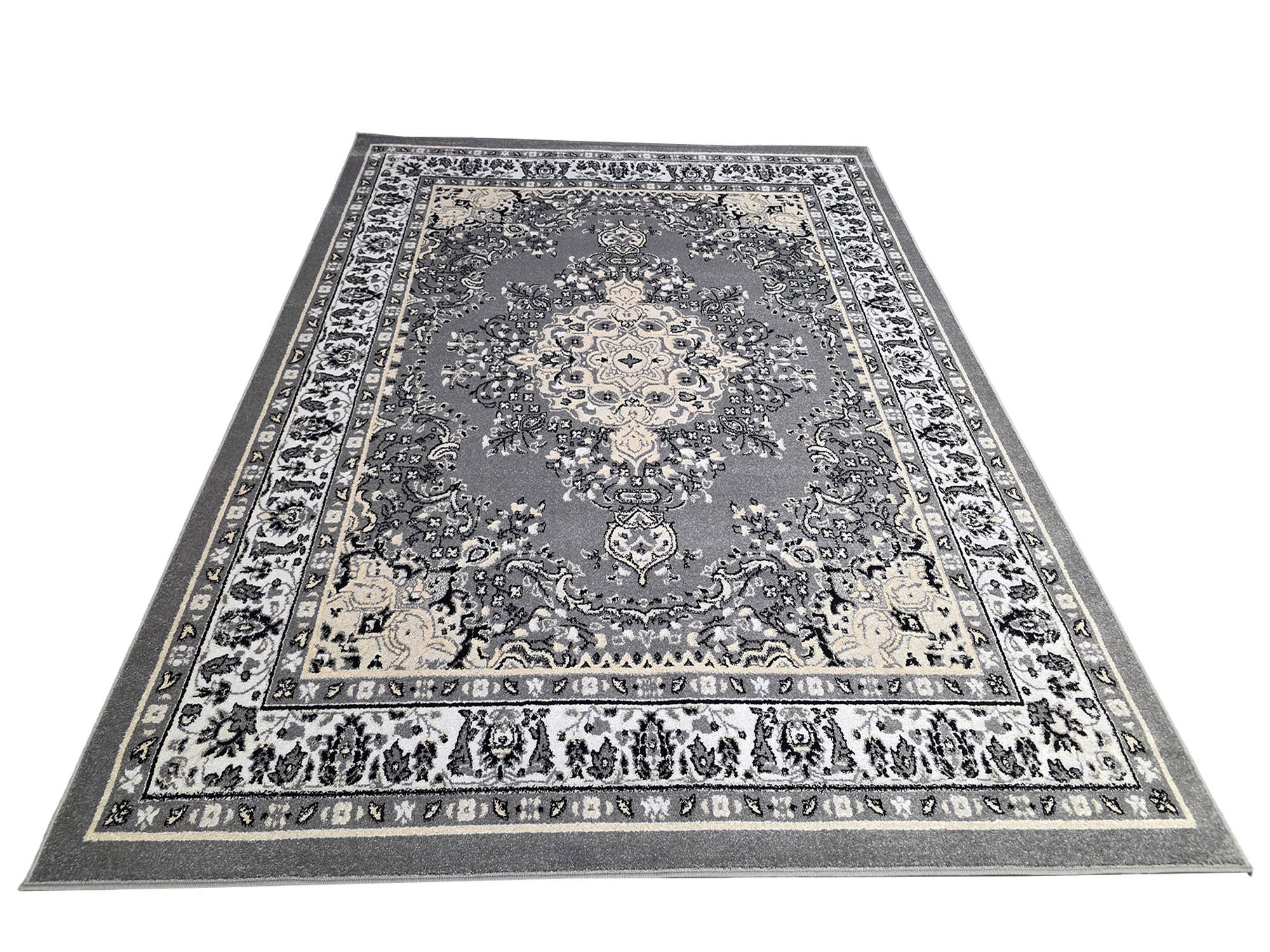 5200greyBeige (1) Grey PErsian Carpet - size: 300x240