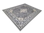 Turkish Grey & Beige Persian Design Machine Made Carpet 300x240cm - Image 3