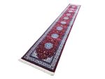 Persian Nain Design Machine Made Runner Carpet 500x80cm – Red Medallion Hallway Rug - Image 4