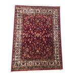 Red & Beige Persian Design Carpet 120x80cm | QPRugs