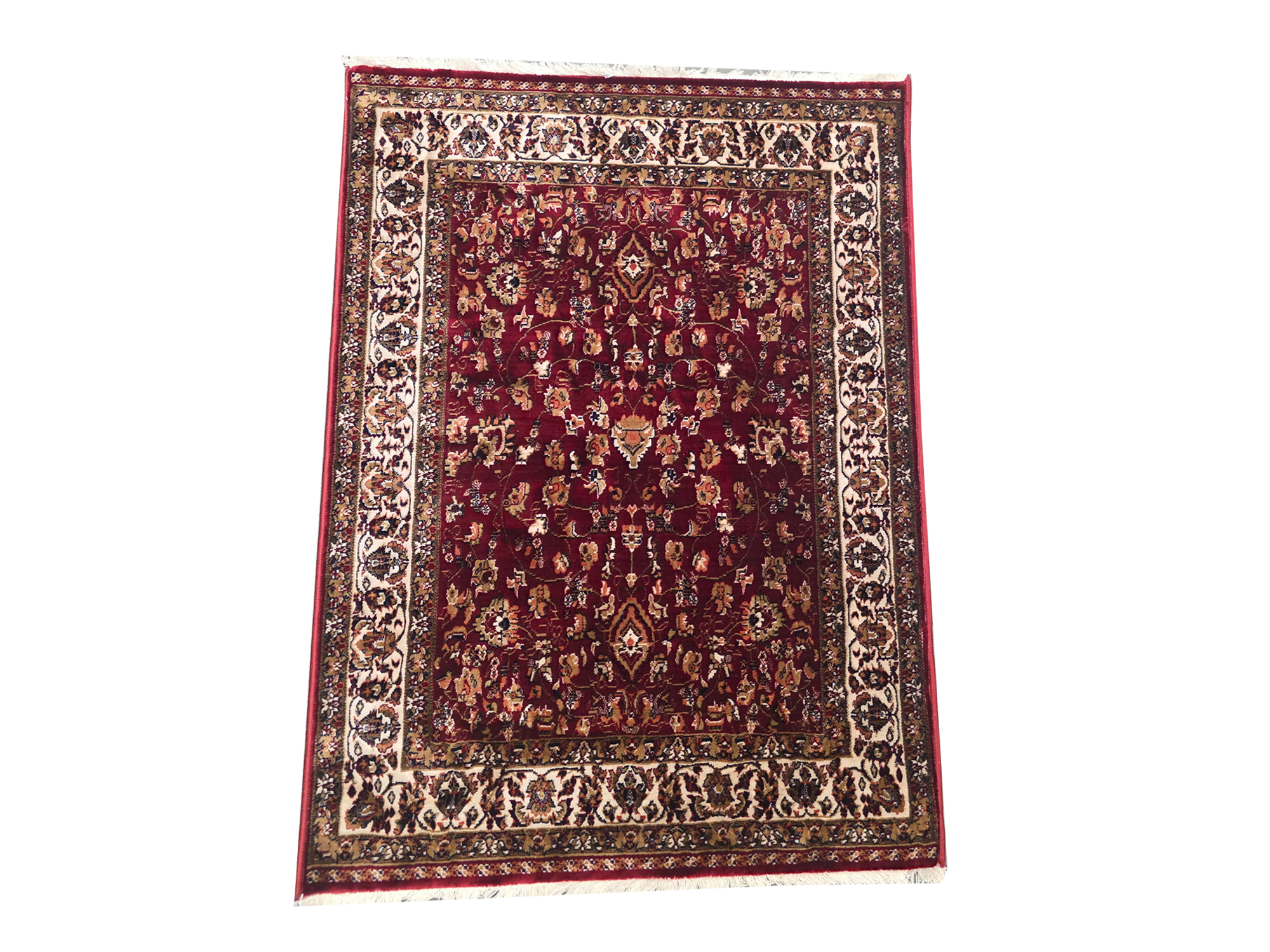 9847 red beige 120 x 80 1 Red & Beige Persian Design Carpet 120x80cm | QPRugs - Image 1