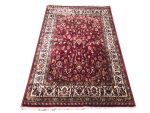 Red & Beige Persian Design Carpet 120x80cm | QPRugs - Image 2