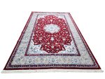 Large Persian Nain Machine Made Carpet – Red 400x300cm - Image 3