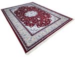 Large Persian Nain Machine Made Carpet – Red 400x300cm - Image 4