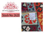Fine Afghan Handmade Choubi Kilim – Rug - 307 x 242 cm - Image 7