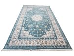 Elegant Persian Nain Design Blue Carpet 400x300cm - Image 3
