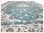 Elegant Persian Nain Design Blue Carpet 400x300cm - Image 6