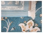 Elegant Persian Nain Design Blue Carpet 400x300cm - Image 7