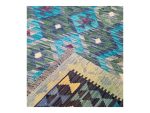 Beautiful Afghan Handmade Choubi Kilim – Rug -259 x 186  cm - Image 6